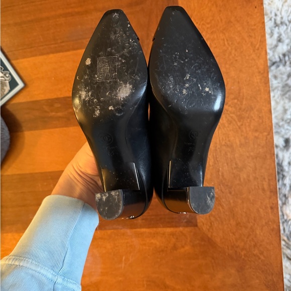 Chanel Black Leather Heels - Picture 6 of 9